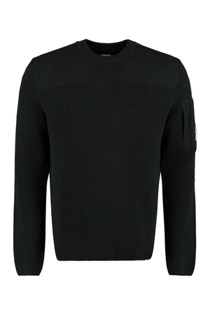 Crew-neck wool sweater-0