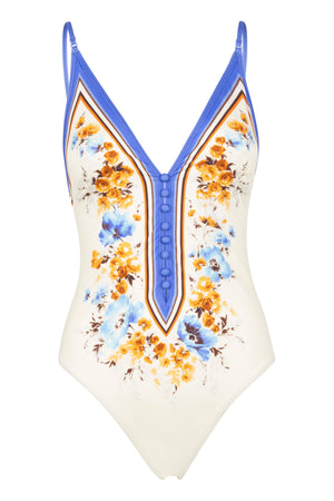 Halcyon printed one-piece swimsuit-0