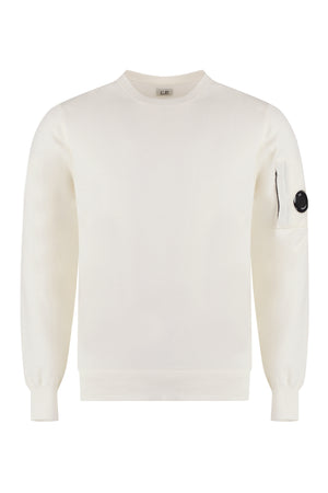 Wool-blend crew-neck sweater-0