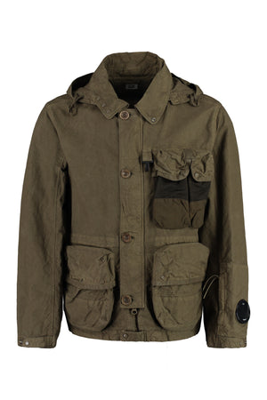 C.P. Company - Ba-Tic button-front cotton jacket green - The Corner