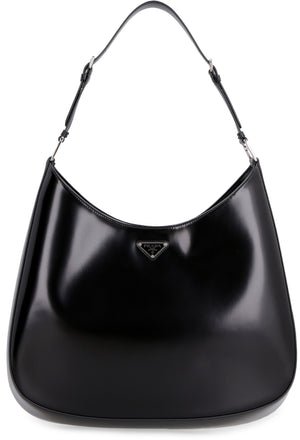 Prada Cleo Shoulder Bag Brushed Leather Black in Brushed Leather with  Silver-tone - US