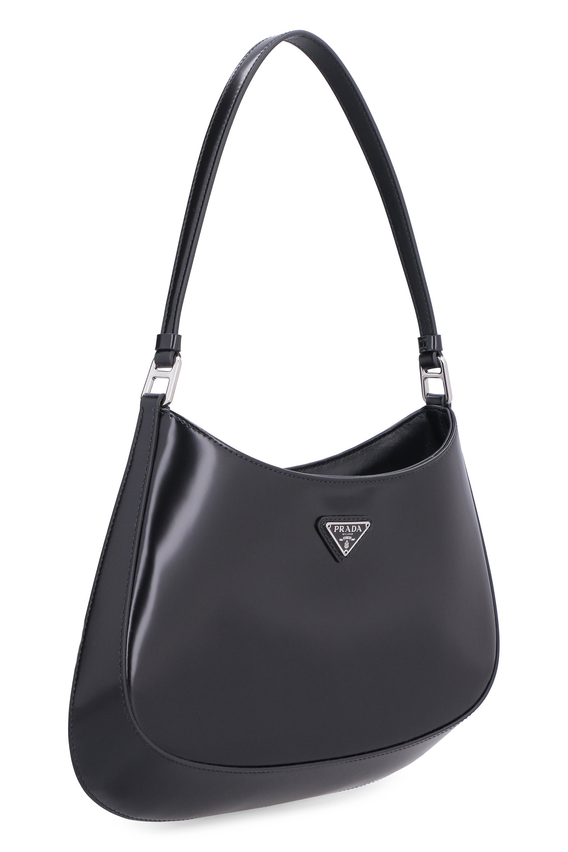 Prada Black Box Calf Leather Cleo Shoulder Bag - Yoogi's Closet