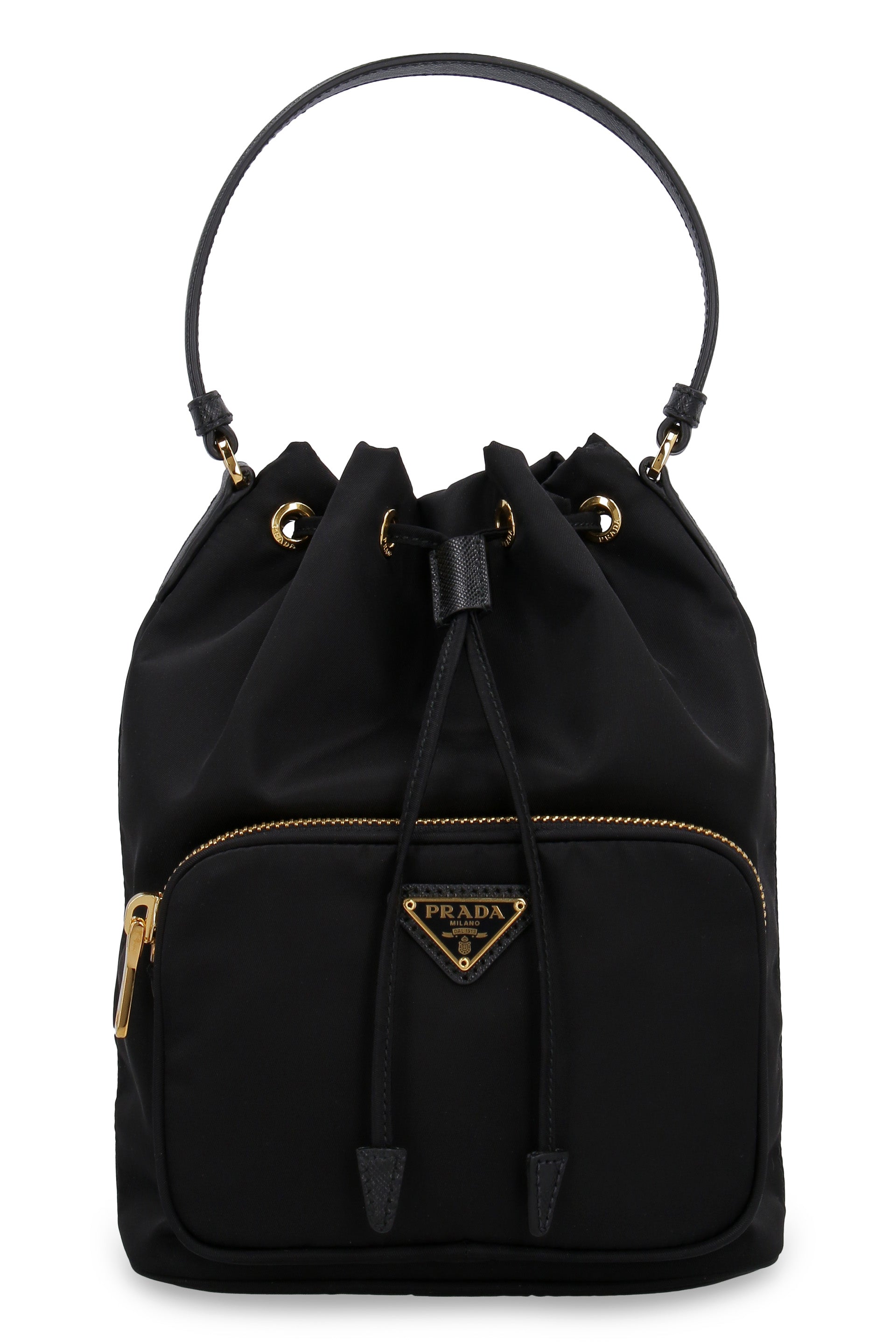 Prada - Duet mini bucket bag black - The Corner