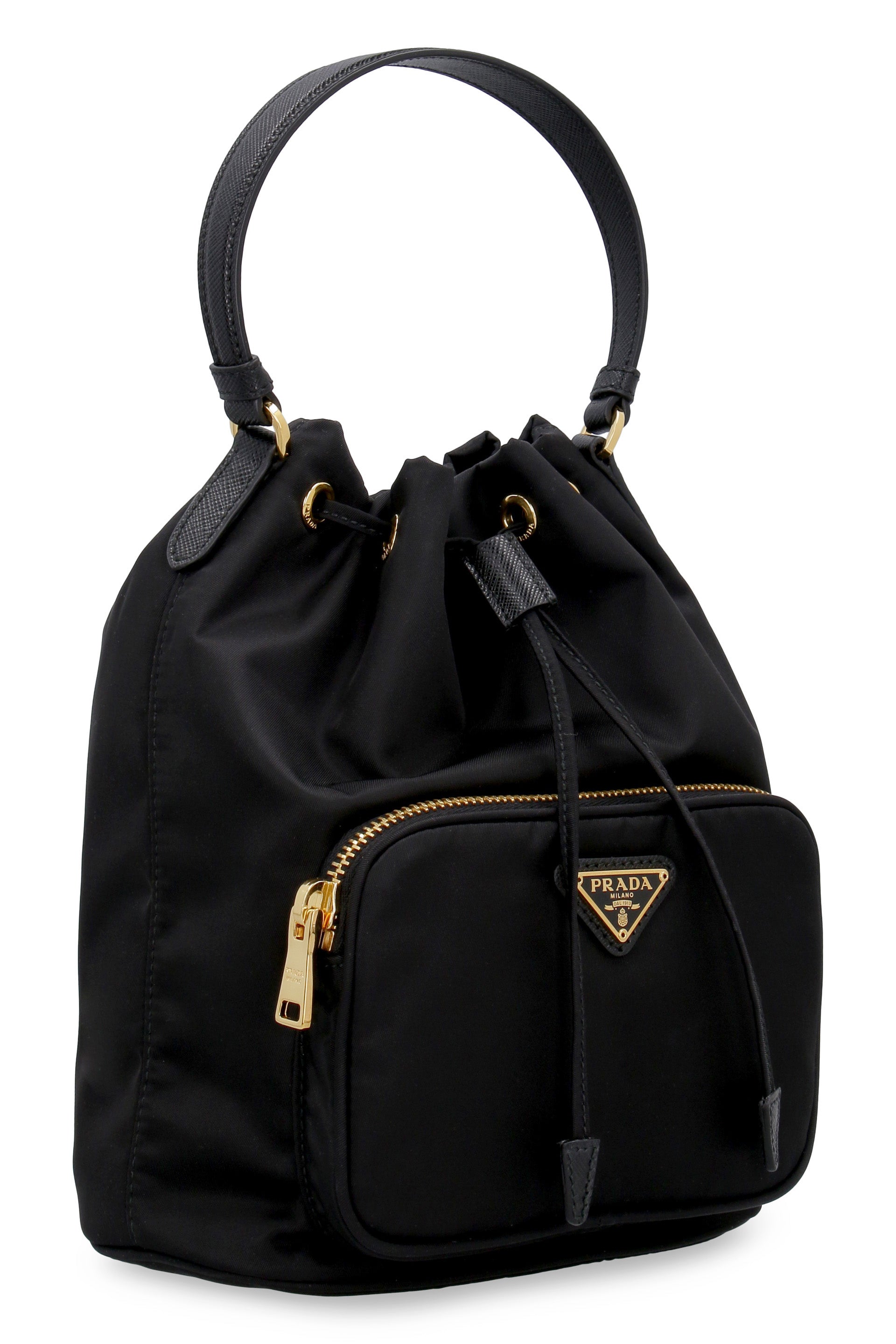 Prada - Duet mini bucket bag black - The Corner