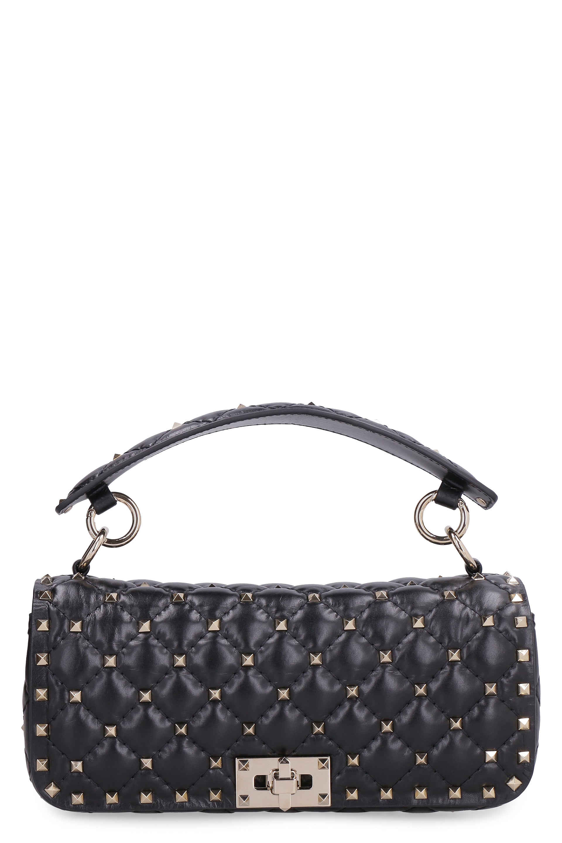 Valentino Medium Rockstud Spike Leather Shoulder Bag