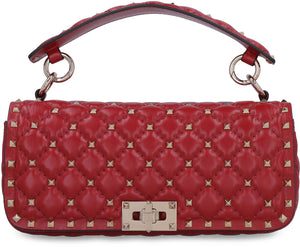 Valentino Garavani Rockstud Spike Shoulder Bag In Red