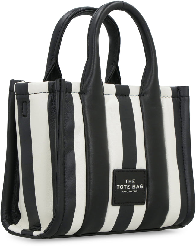 Marc Jacobs Small The Striped Tote Bag in Black
