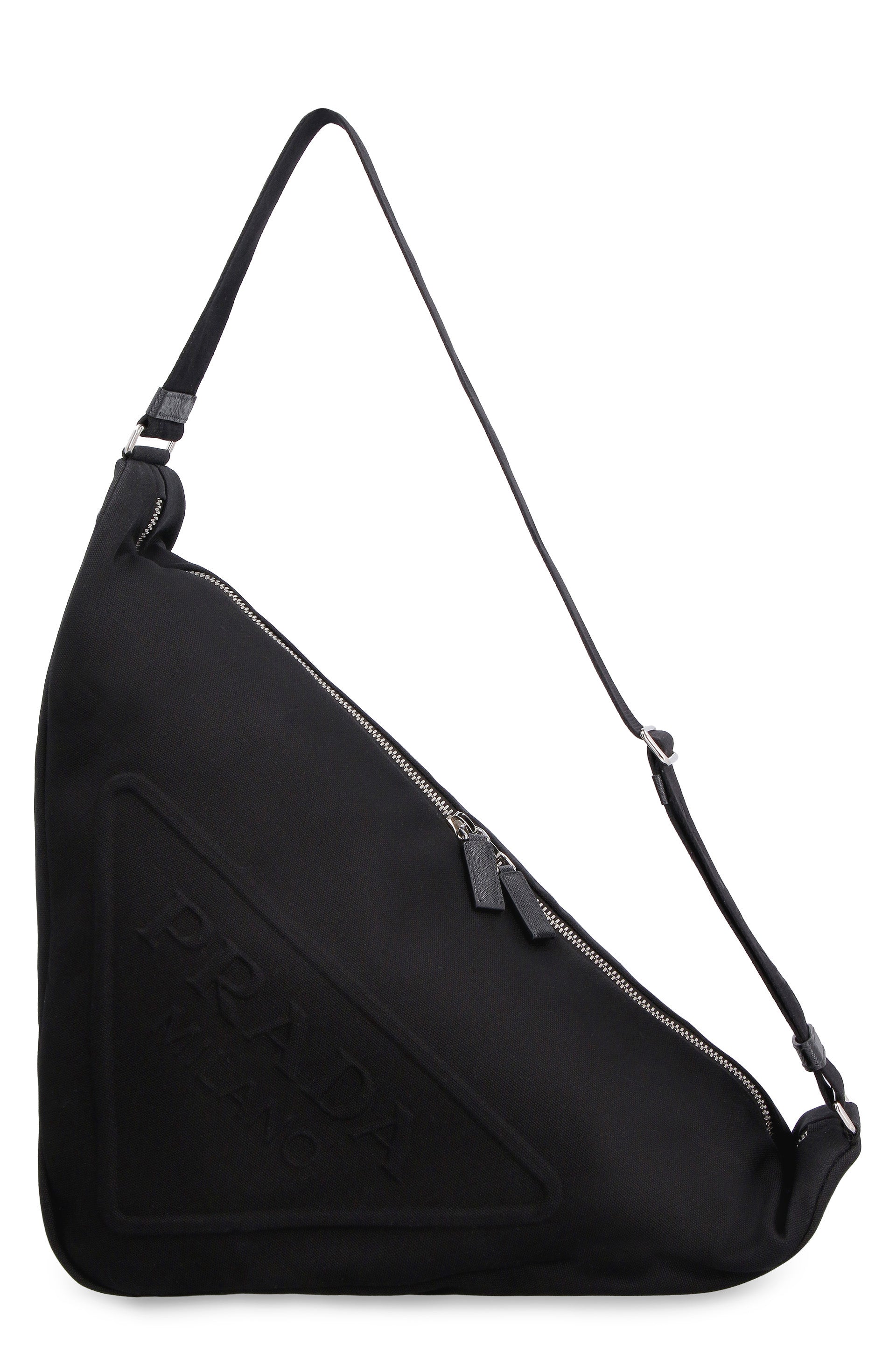 Prada Shoulder Bag in Black Canvas