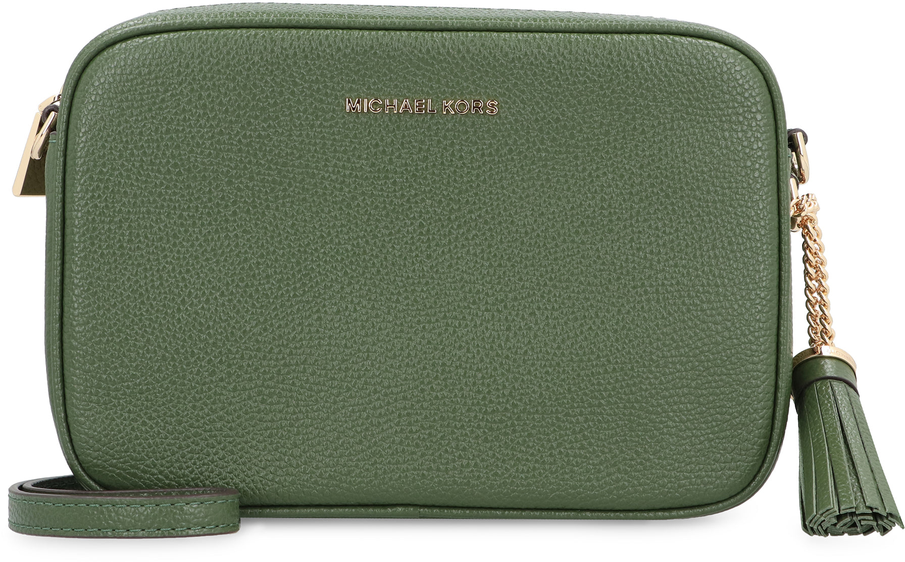 MICHAEL MICHAEL KORS - Ginny leather crossbody bag green - The Corner