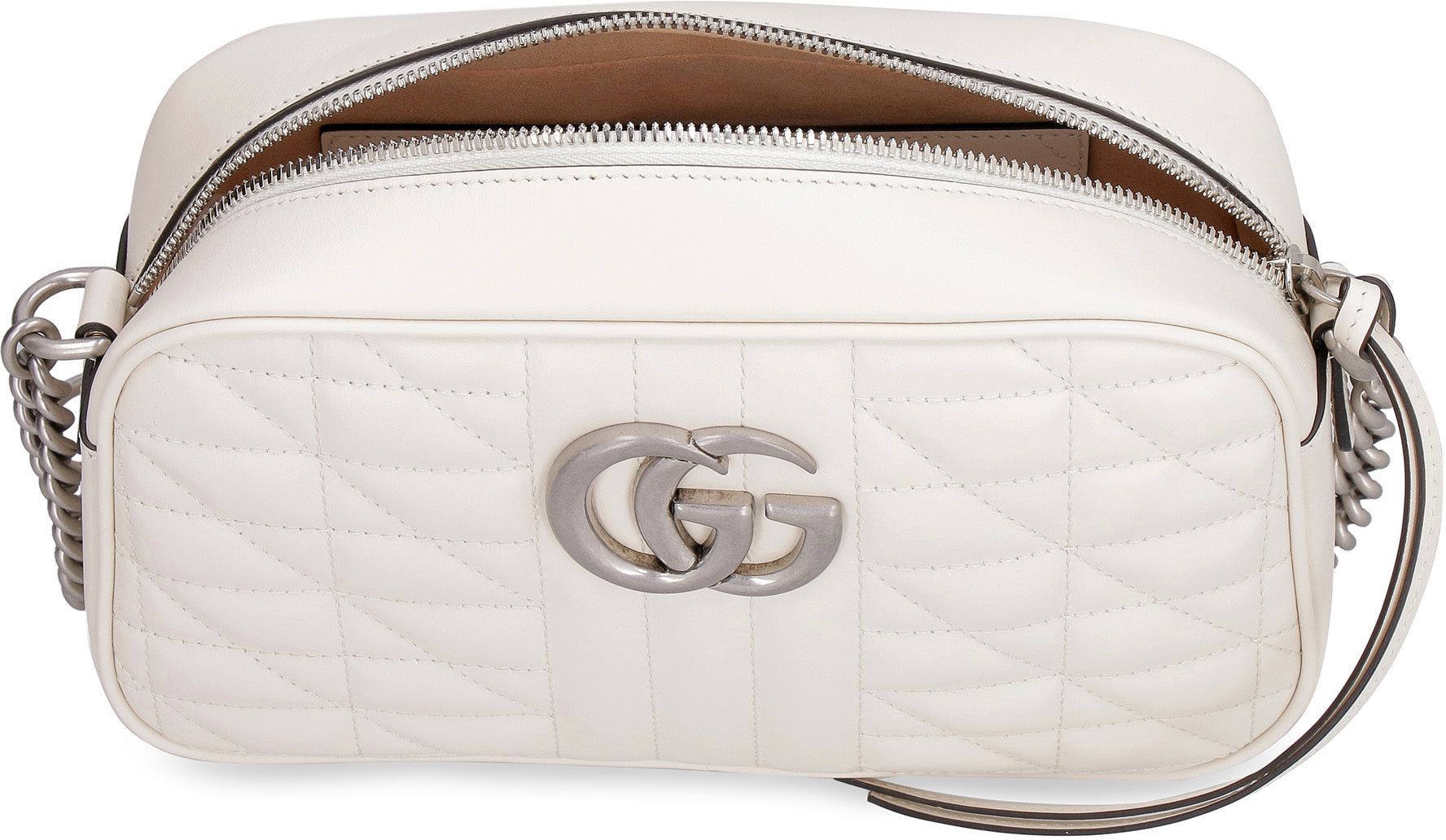 Gucci GG Marmont quilted leather bag White The Corner