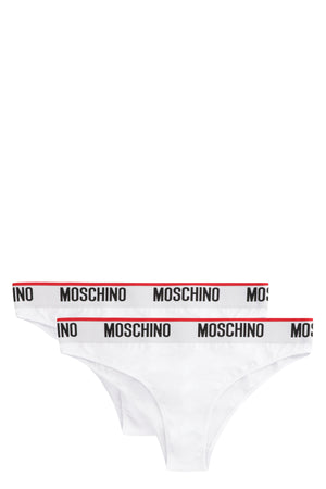 Moschino - Set of two Logo band briefs White - The Corner