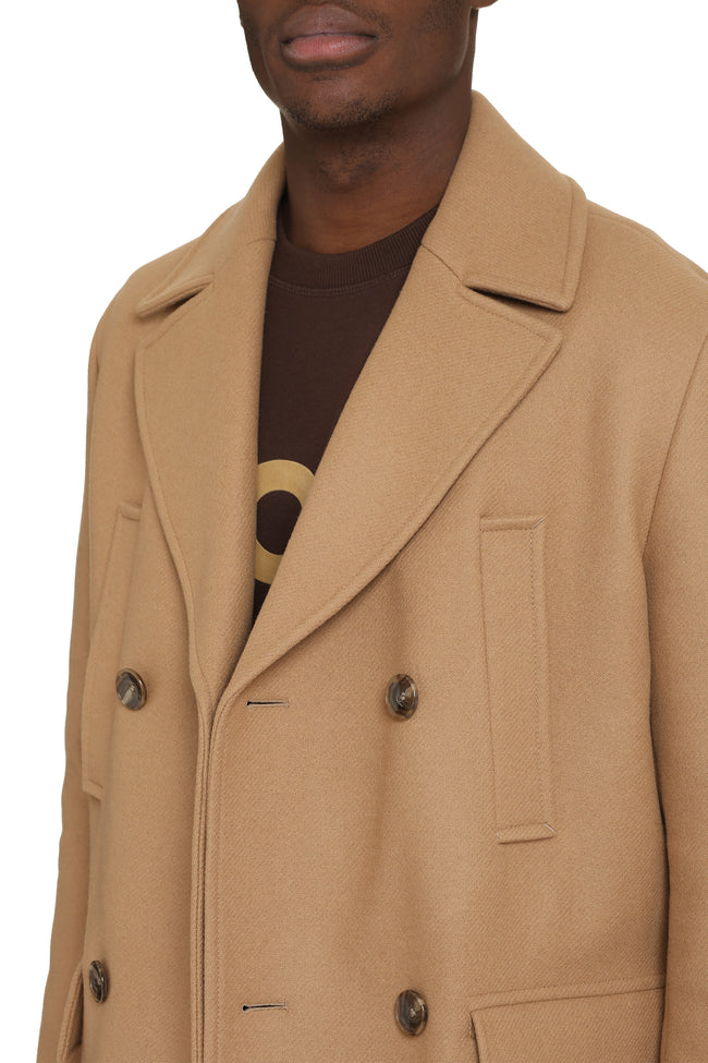 BOSS - Double-breasted coat in a wool blend