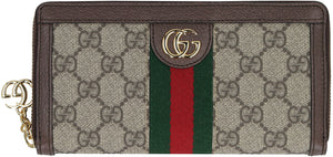 Ophidia GG supreme fabric wallet-1