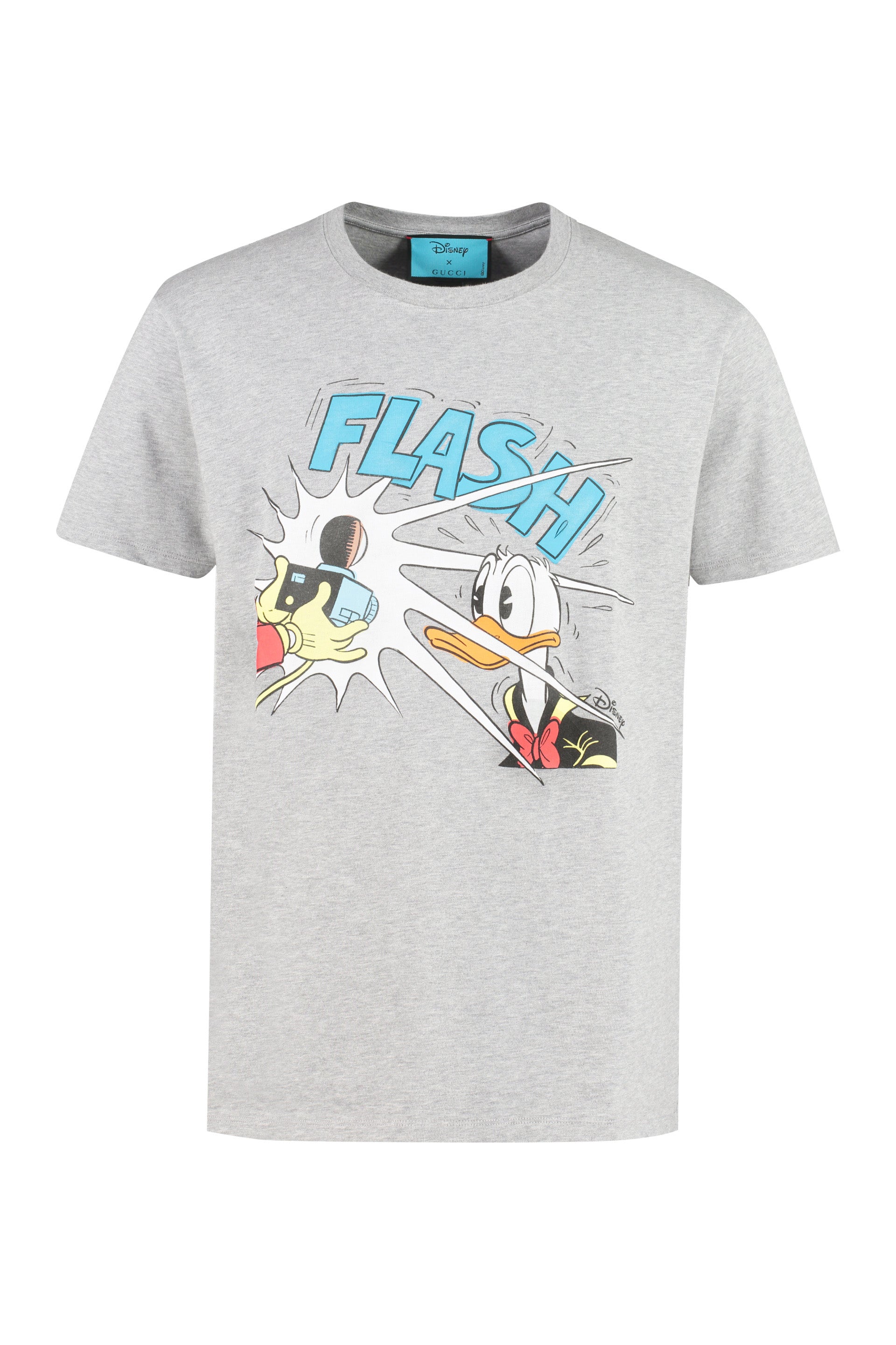 Gucci - Cotton crew-neck T-shirt - Donald Duck Disney x Gucci grey