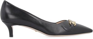 Zumi leather pointy-toe pumps-1