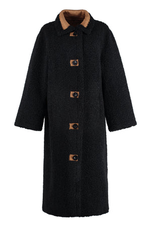 Kenca single-breasted long coat-0