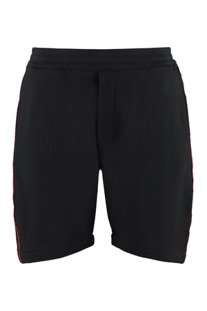 Logoed side bands shorts-0