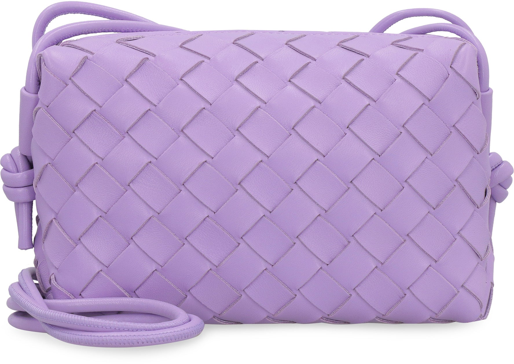 Bottega Veneta Leather Mini Loop Bag Lavender