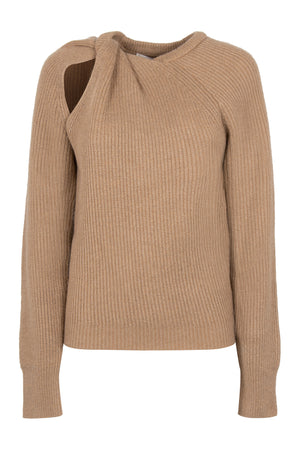 Crew-neck cashmere sweater-0