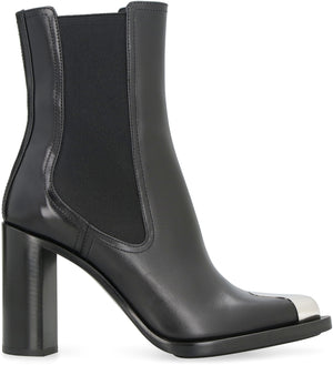 Punk leather chelsea boots-1