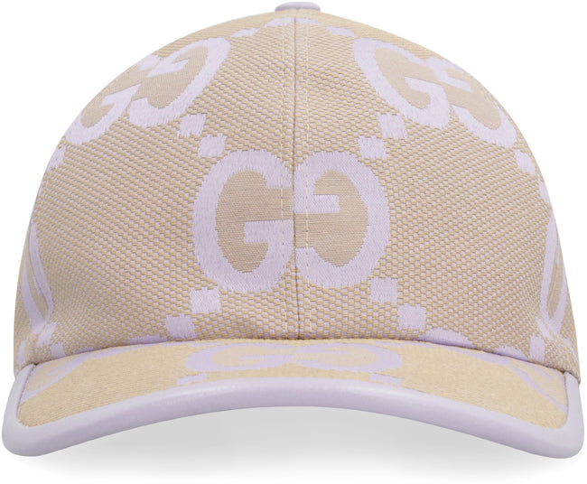 Gucci NY Patterned White Baseball Cotton Cap