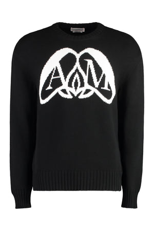 Cotton crew-neck sweater-0