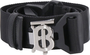 Fabric belt with logo-1