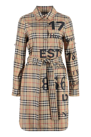 Vintage check cotton shirtdress-0