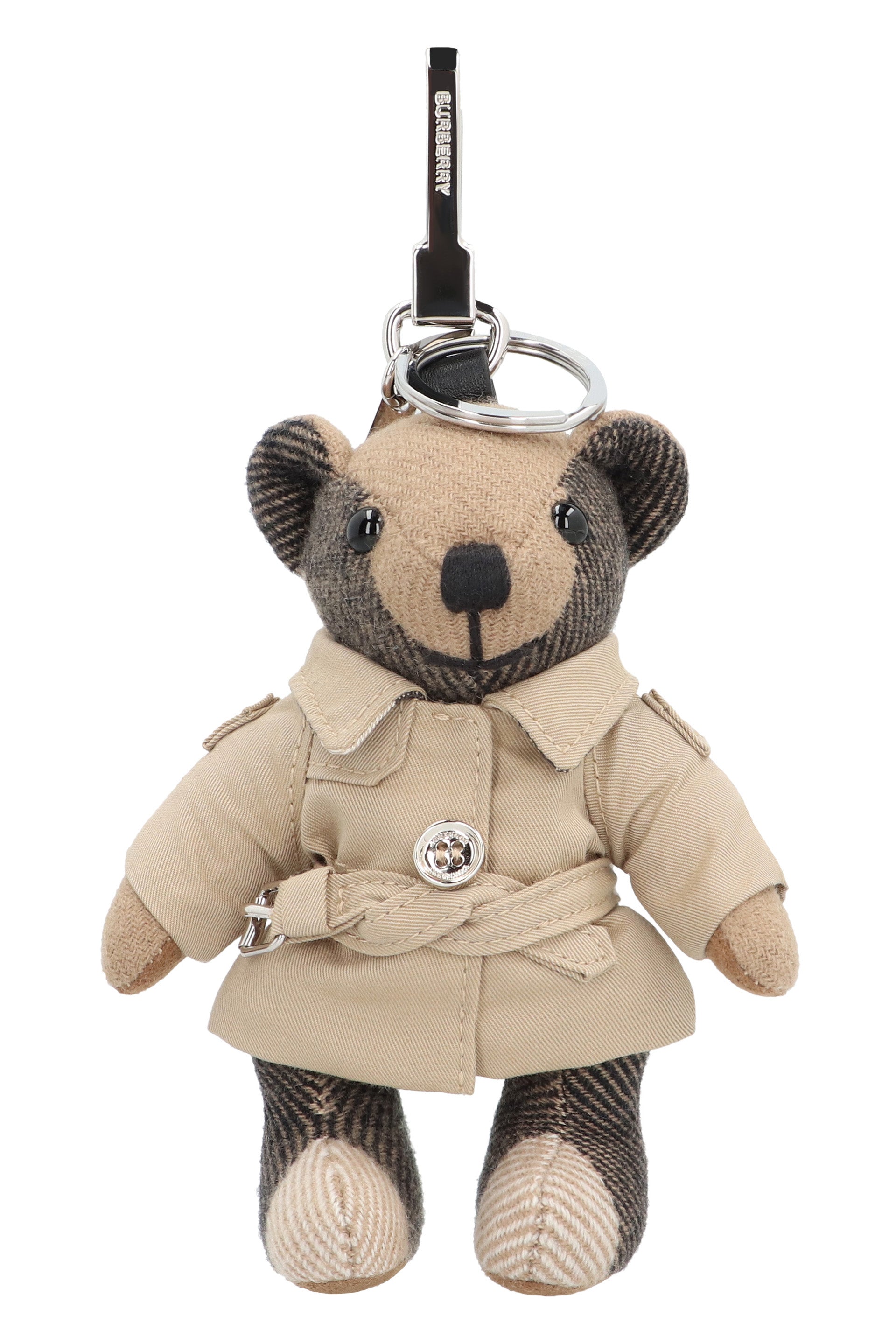 Burberry - Thomas trench-coat Teddy bear key-ring Beige - The Corner