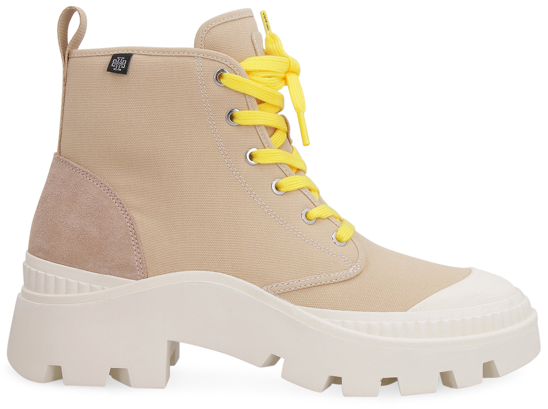 Tory Burch - Camp lace-up ankle boots Beige - The Corner