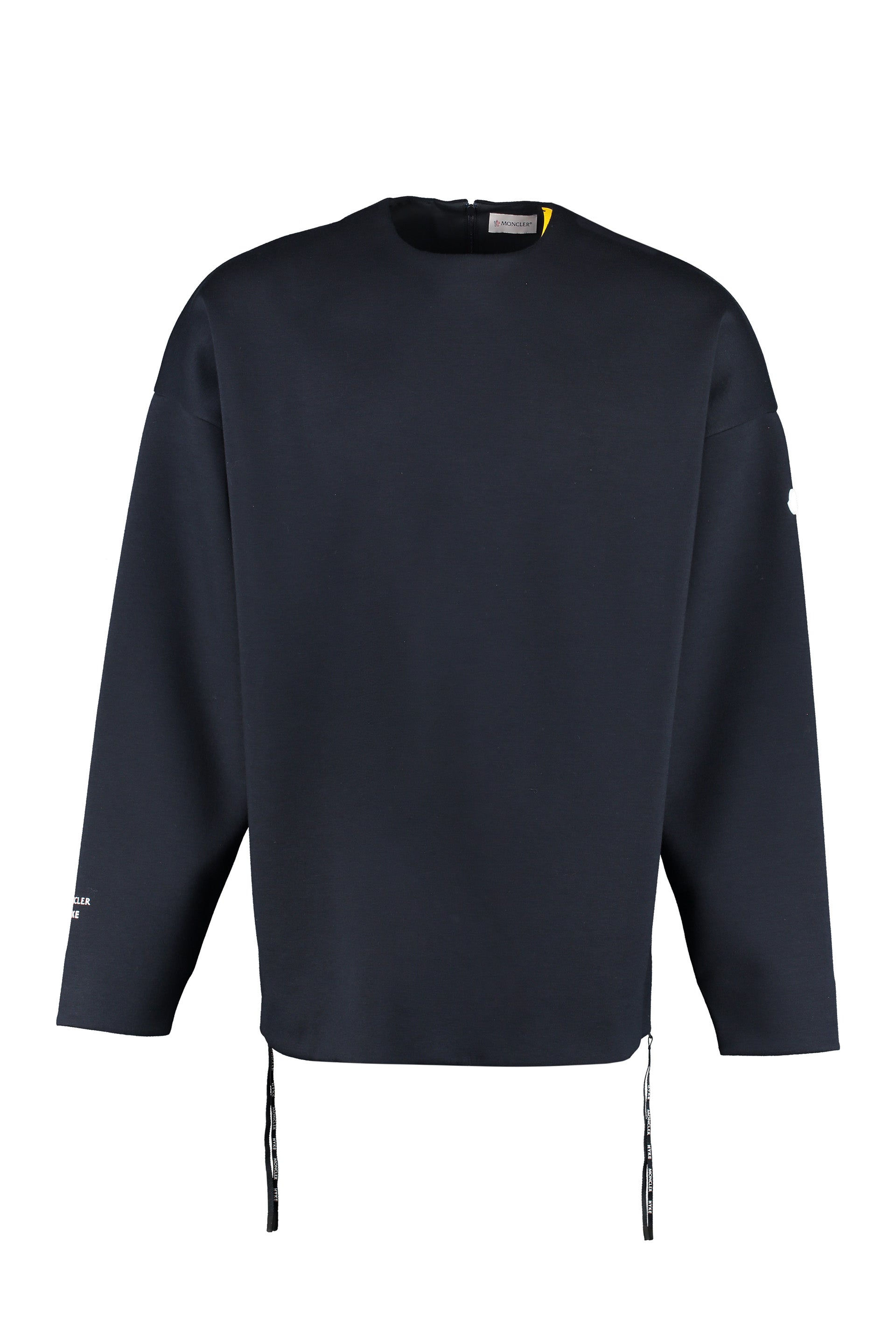 Moncler - 4 Moncler Hyke - Scuba sweatshirt with logo blue - The Corner