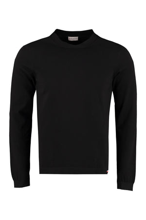 Long-sleeved crew-neck sweater-0