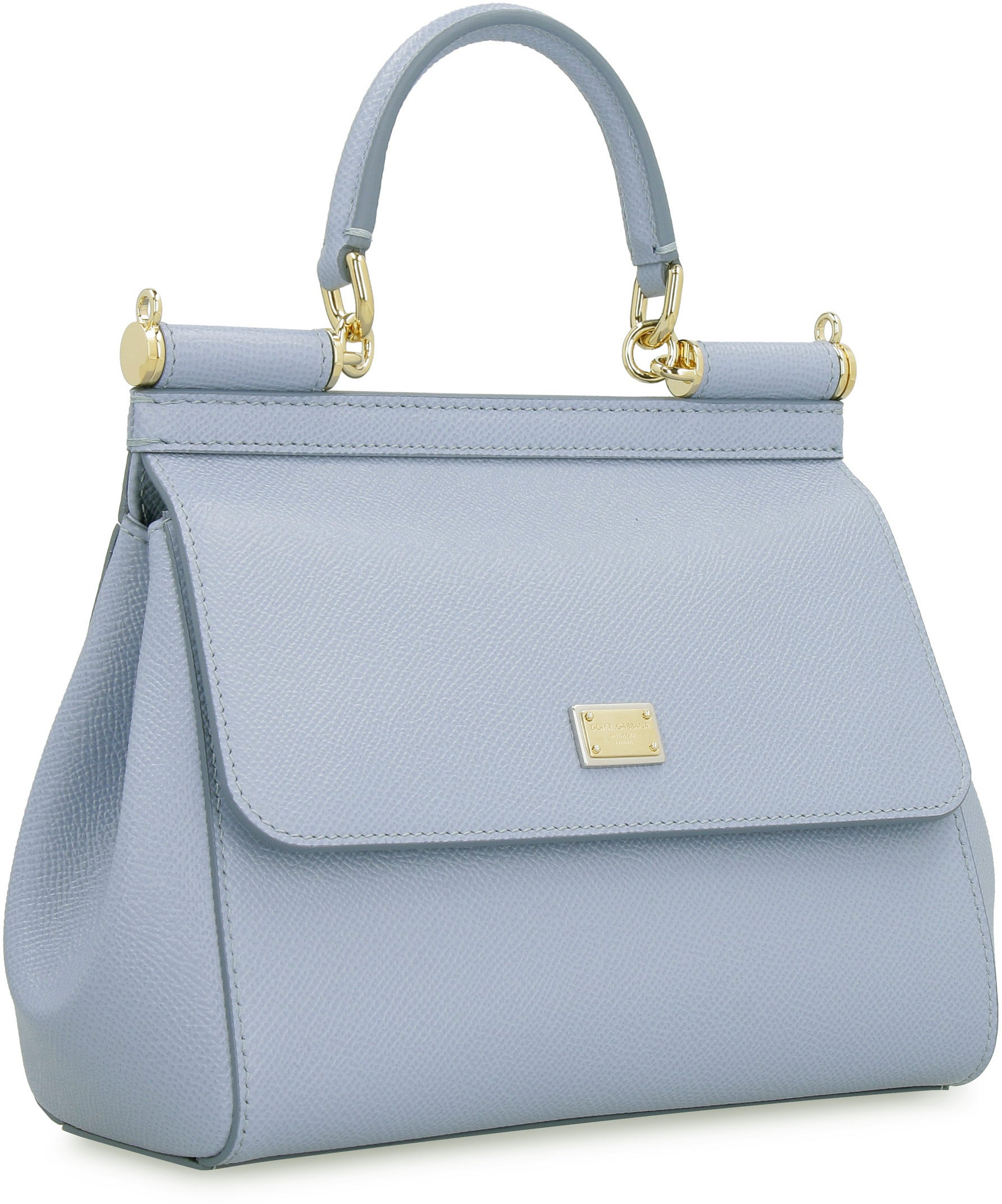 Sicily leather mini bag Dolce & Gabbana Blue in Leather - 25211564