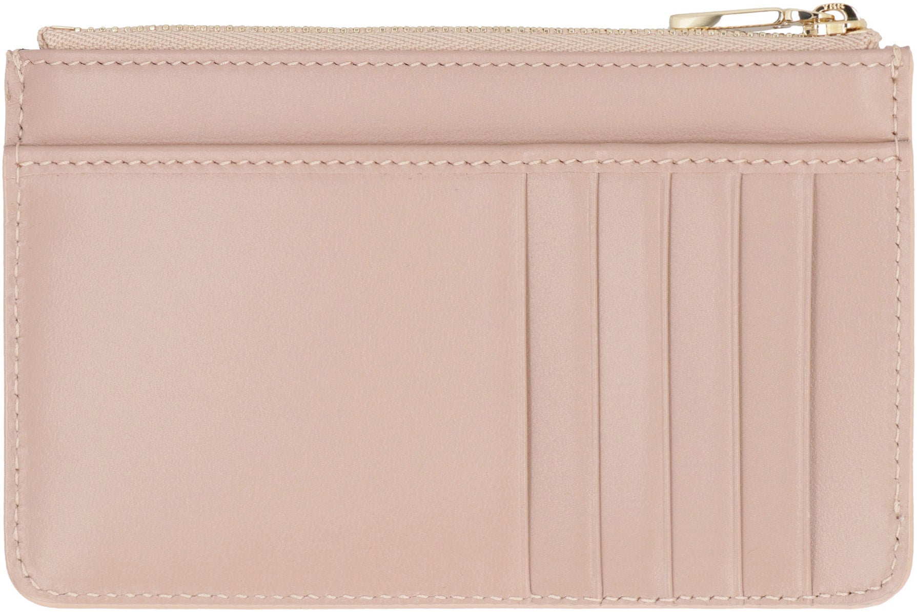 Dolce & Gabbana Dg Logo Leather Card Case in Pink