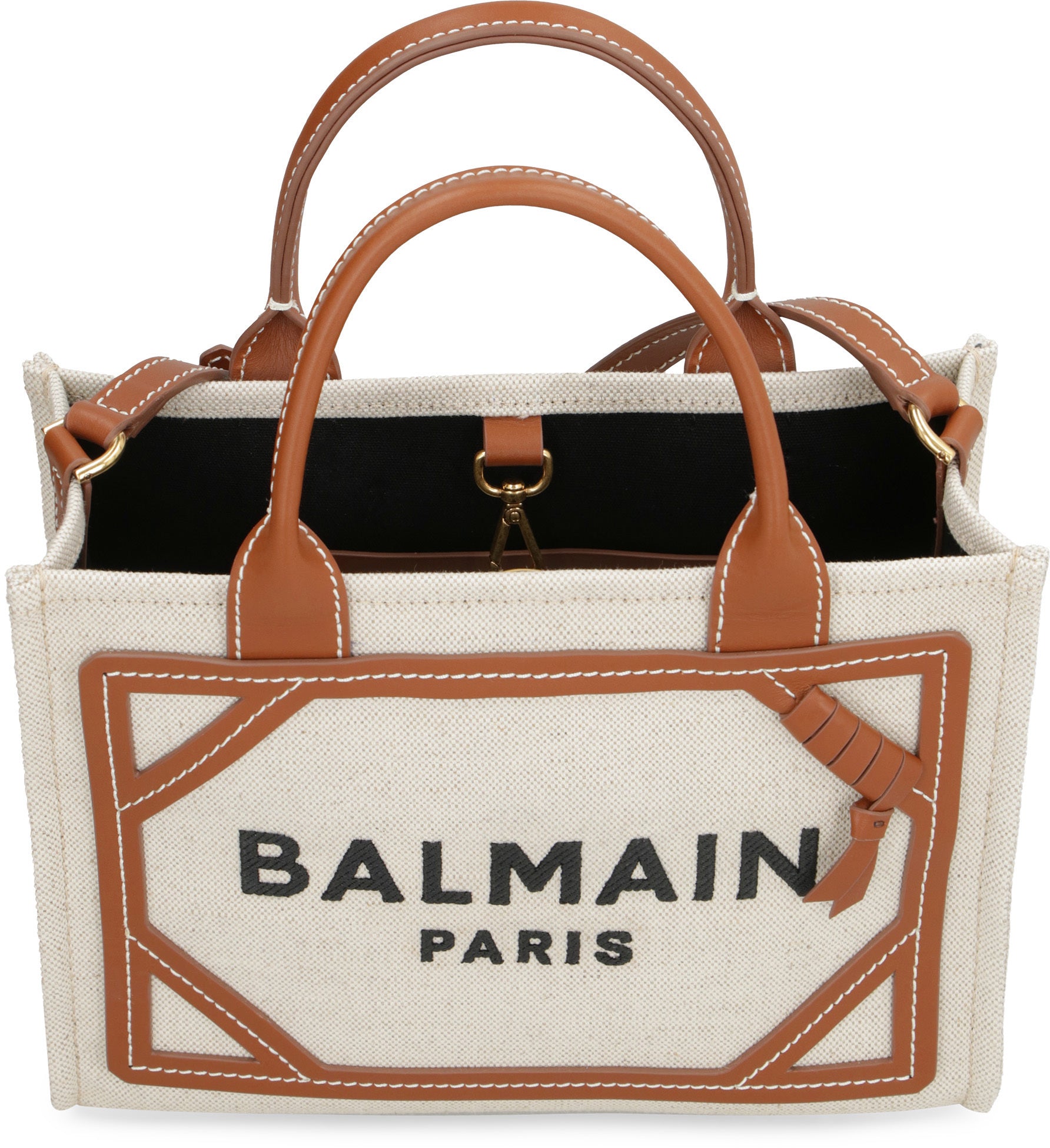 Balmain B-Army Monogram Canvas Tote Bag