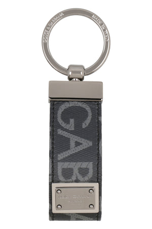 Fabric key ring with logo-1