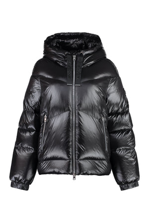 Aliquippa hooded nylon down jacket-0