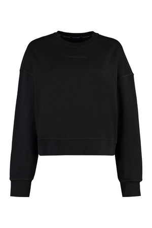 Cotton crew-neck sweatshirt-0