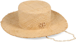 Wide-brimmed straw hats-1