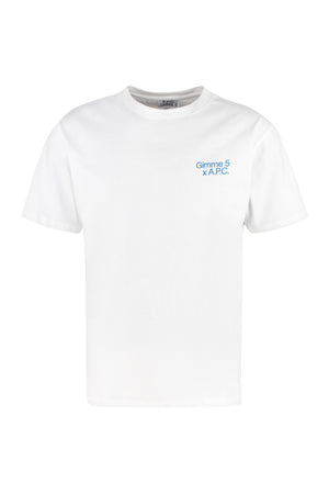 Steve cotton crew-neck T-shirt - A.P.C. X Gimme Five-0