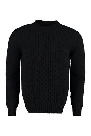 Wool crew-neck sweater-0