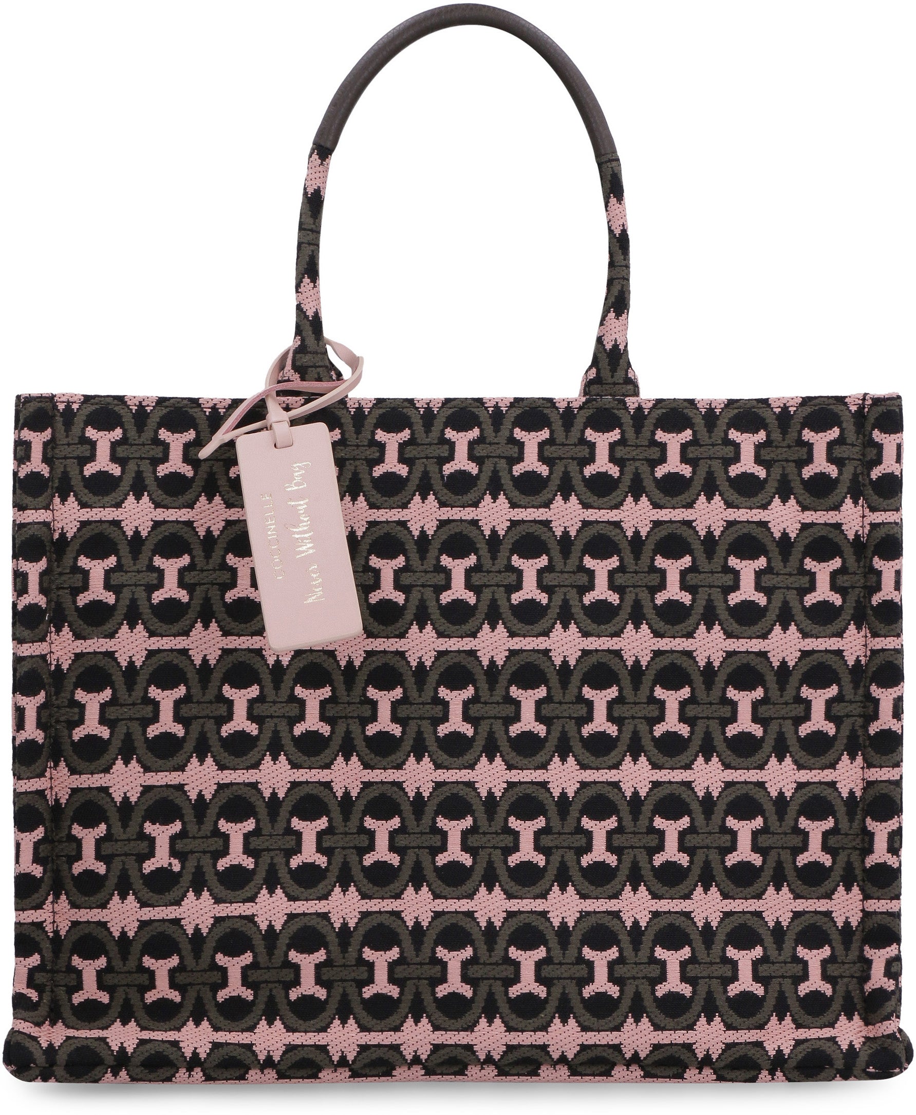 Coccinelle monogram-jacquard bag strap