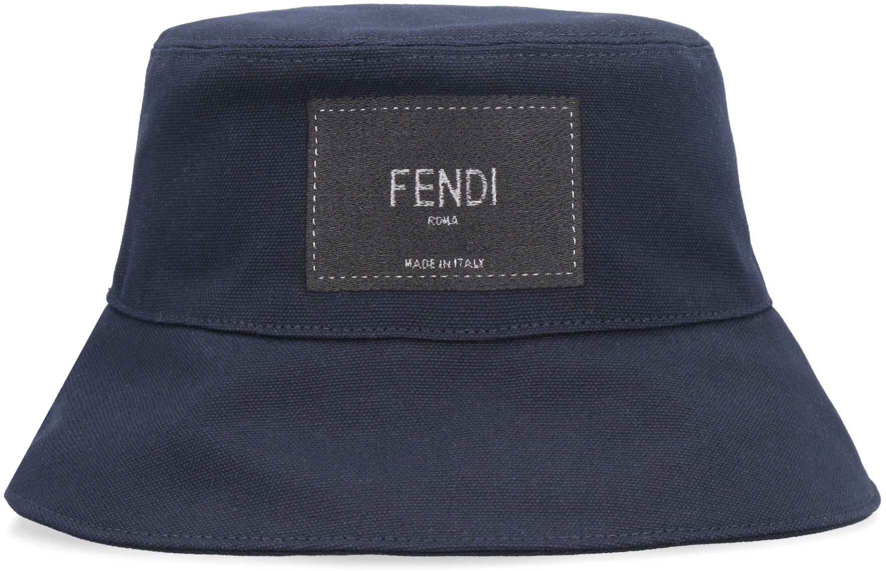 Fendi Men's Roma Logo Patch Bucket Hat