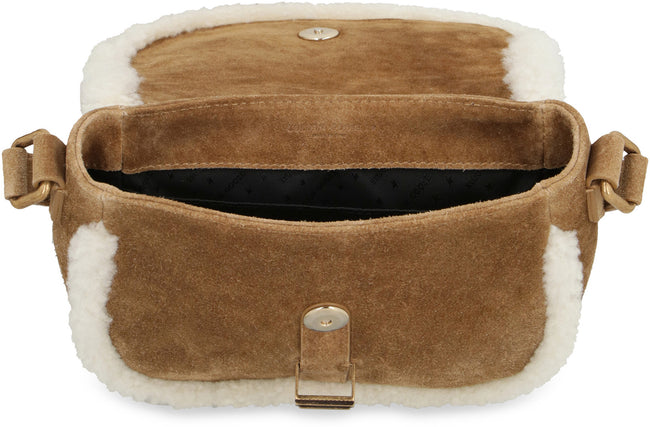 Women's Rodeo Bag in suede with shearling details