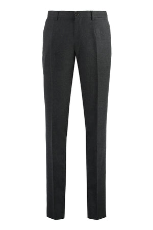 Stretch wool trousers-0