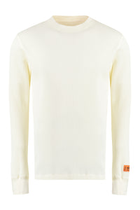 Cotton crew-neck sweater