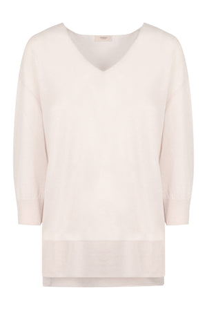 Cashmere-linen blend pullover-0