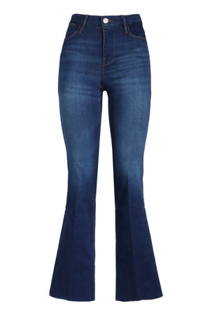 Le Easy high-rise flared jeans-0
