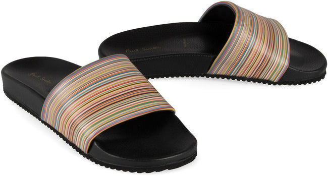 Smith - Leather and slides Multicolor - Corner