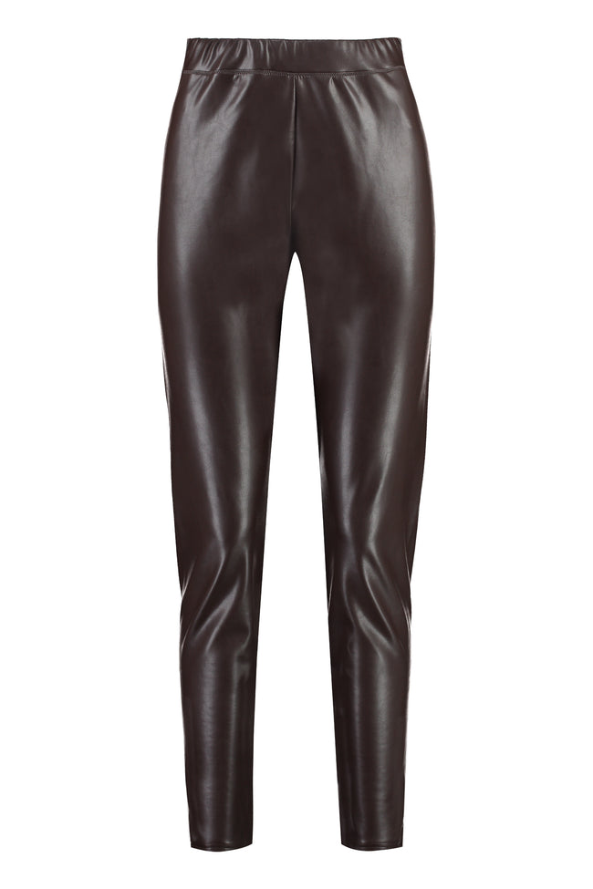 MICHAEL MICHAEL KORS - Faux leather leggings brown - The Corner